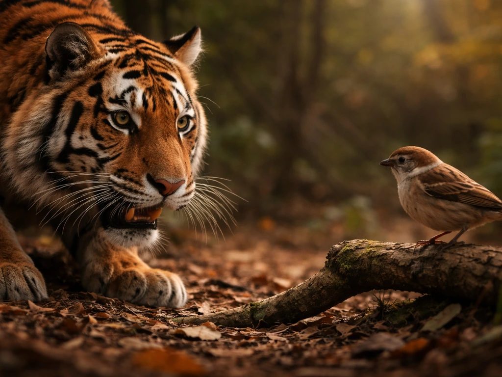 bird vs tiger