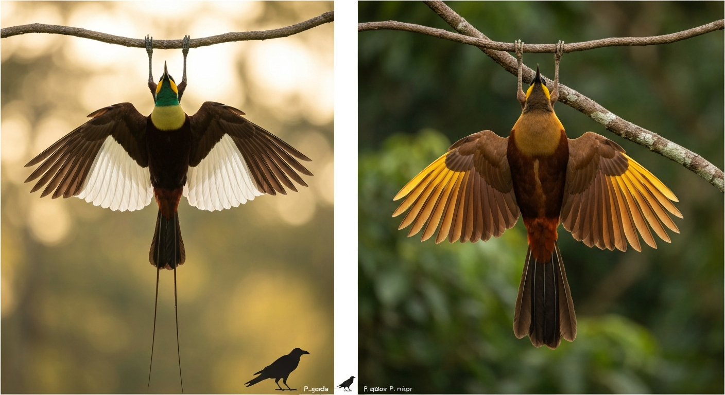 greater bird-of-paradise vs lesser bird-of-paradise