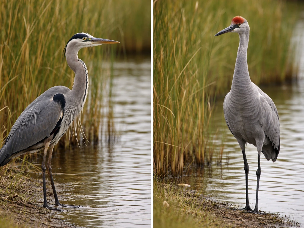 Heron Bird vs Crane: Side-by-Side ID Guide