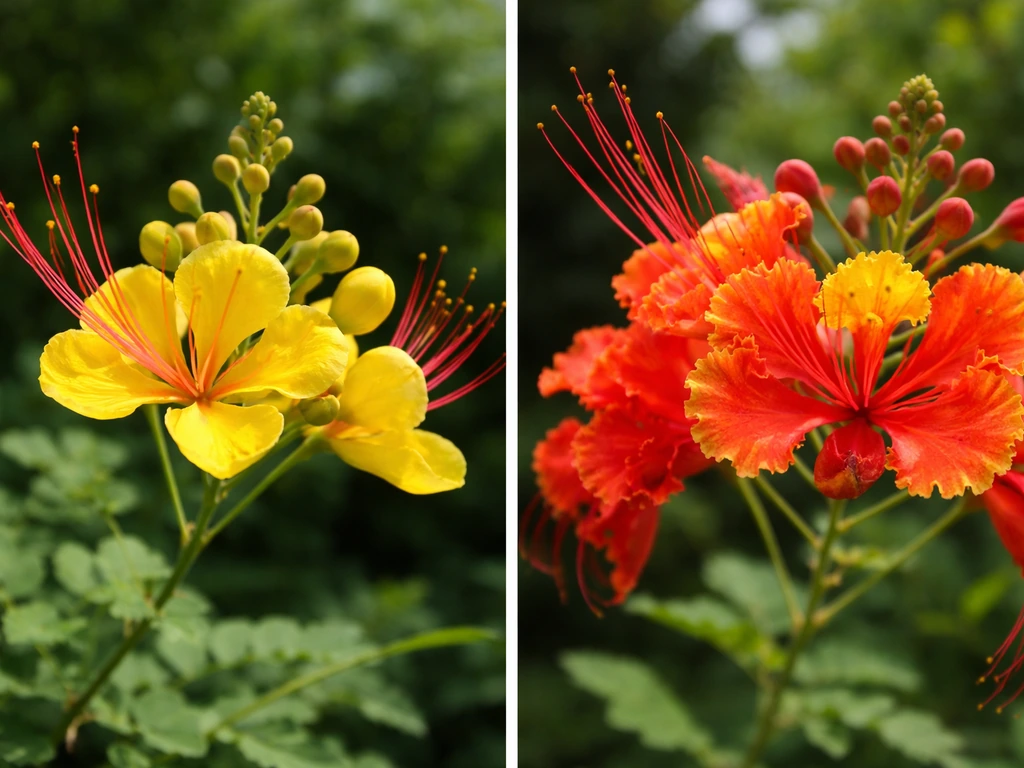 Mexican Bird of Paradise vs Pride of Barbados: How to Tell Them Apart