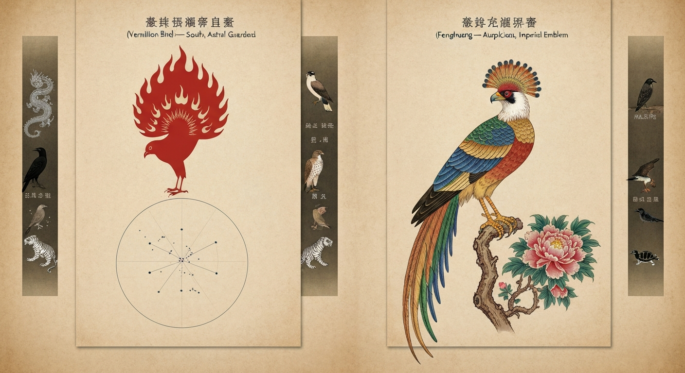 fenghuang vs vermilion bird